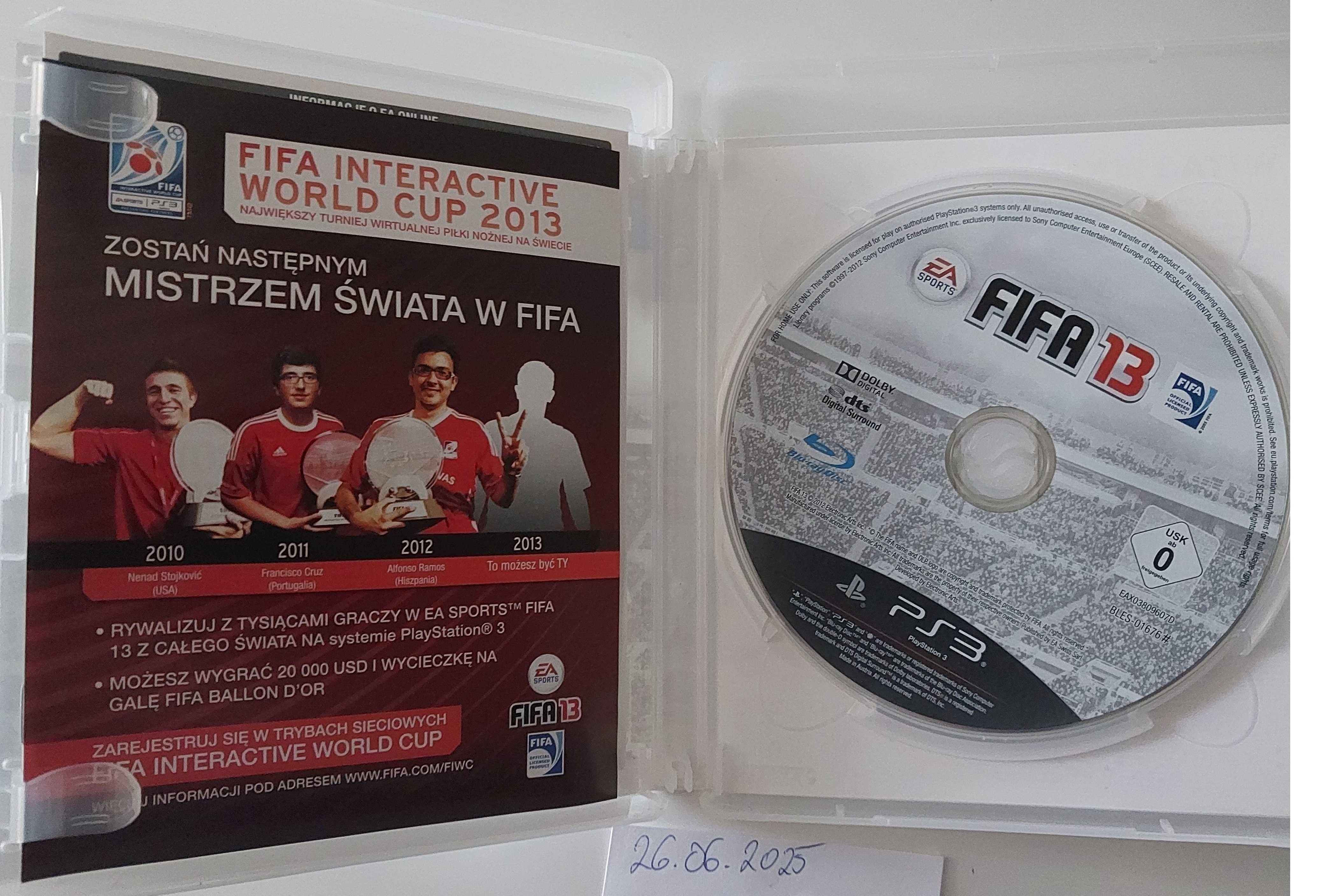 Gra Fifa 13 na Playstation 3 PL stan BDB