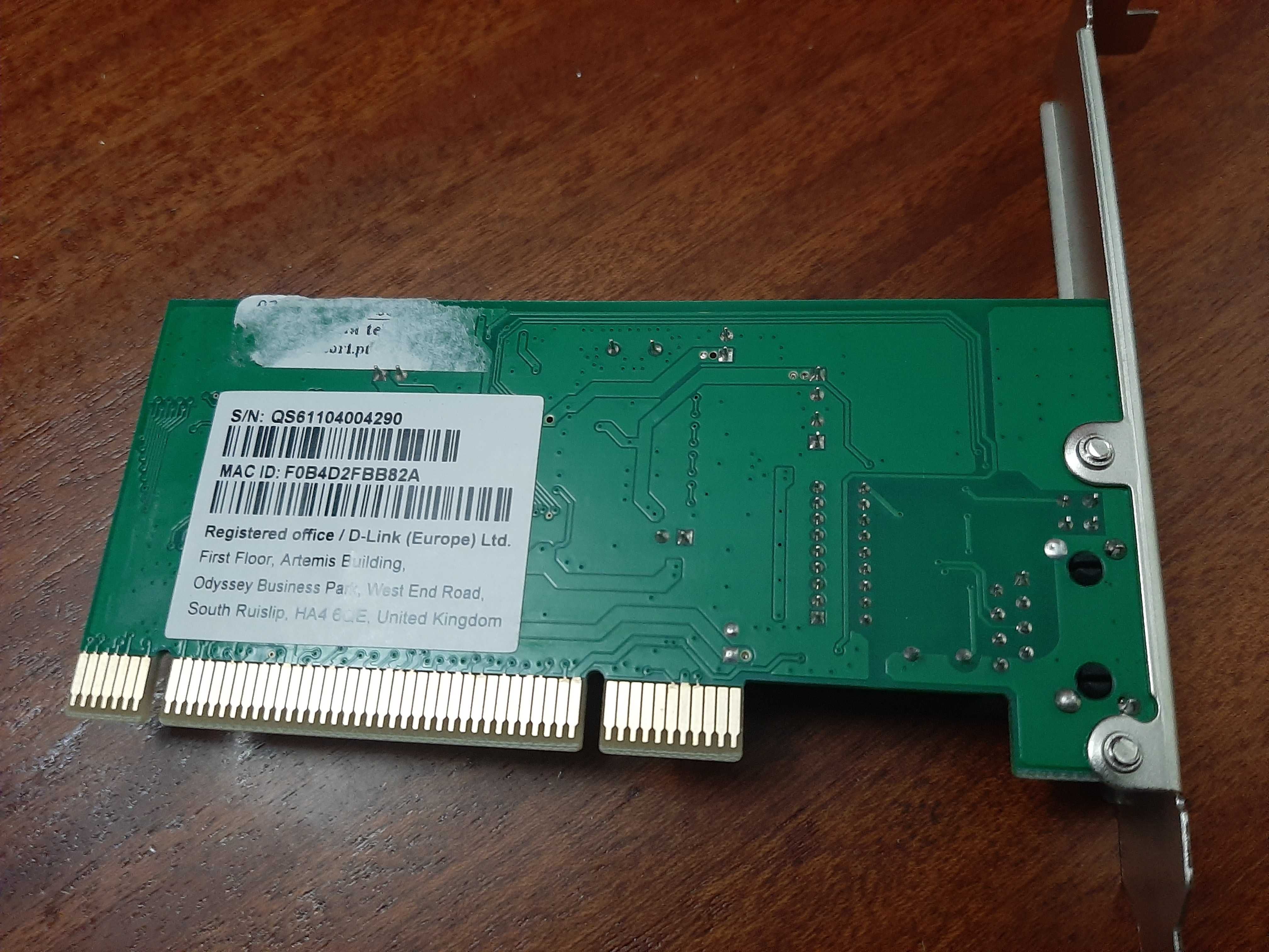 Placa de rede D-Link Gigabit PCI 1Gb