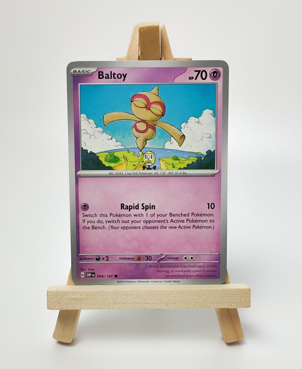 Baltoy 094/197 karta pokemon Obsidian Flames