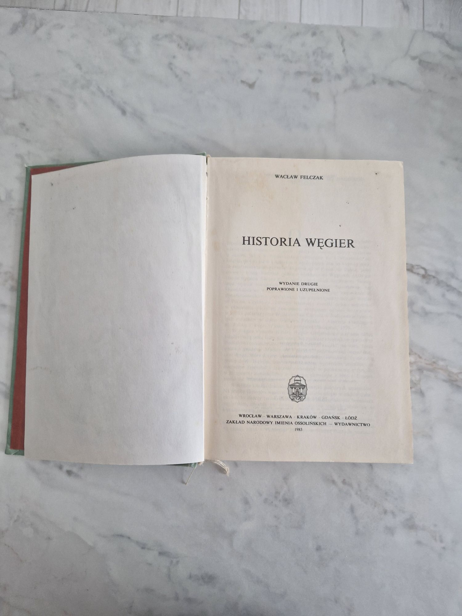 Wacław Felczak Historia Węgier twarda oprawa