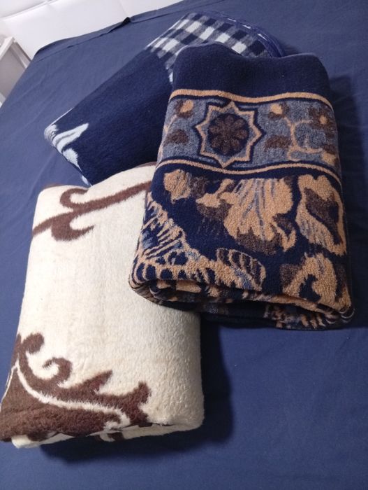 Cobertores de lã - medidas 2,20mx2,40m