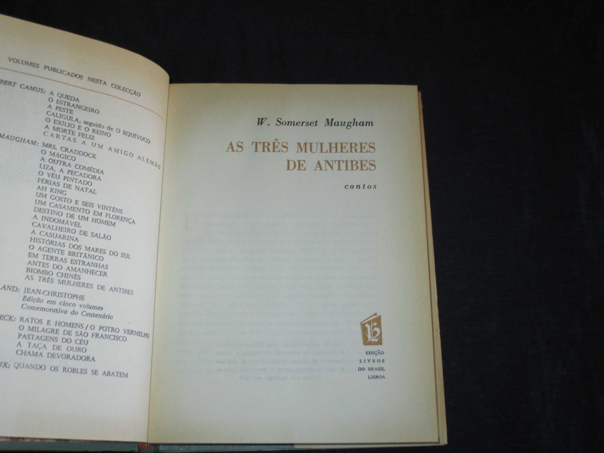 Livro As três mulheres de Antibes Somerset Maugham CD