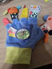 Rękawiczka pacynka Fehn kolorowi przyjaciele