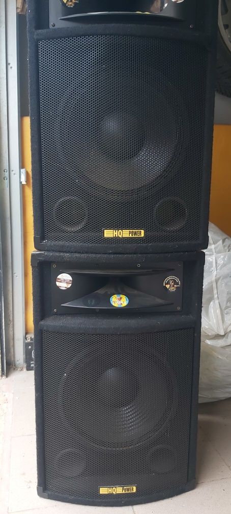 Kolumny estradowe 500W x2 + wzmacnuacz+ kable