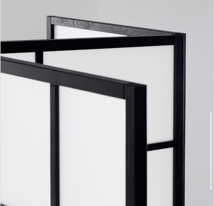Biombo IKEA RISÖR, preto, 216x185 cm