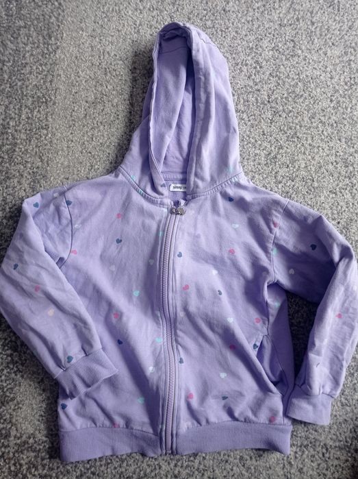 Bluza z kapturem na suwak 128