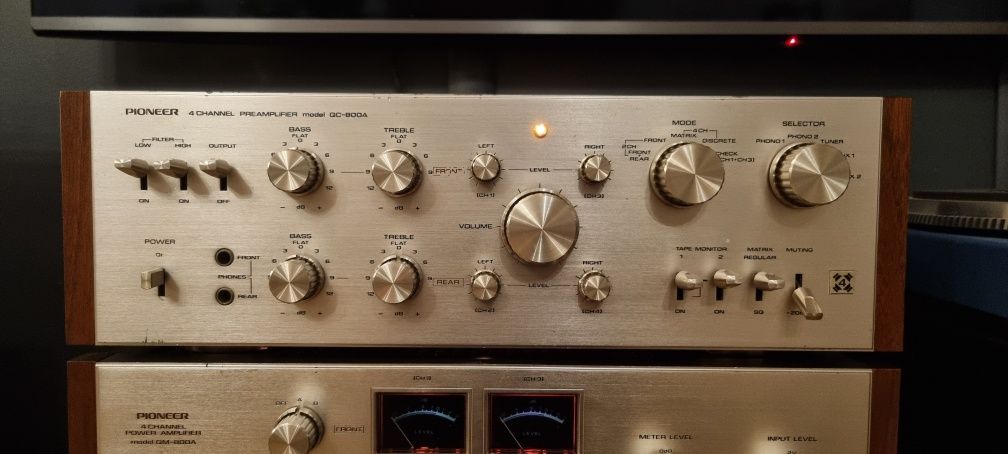 Końcówka mocy, PreAmp przedwzmacniacz PIONEER  QC,QM-800A. Vintage