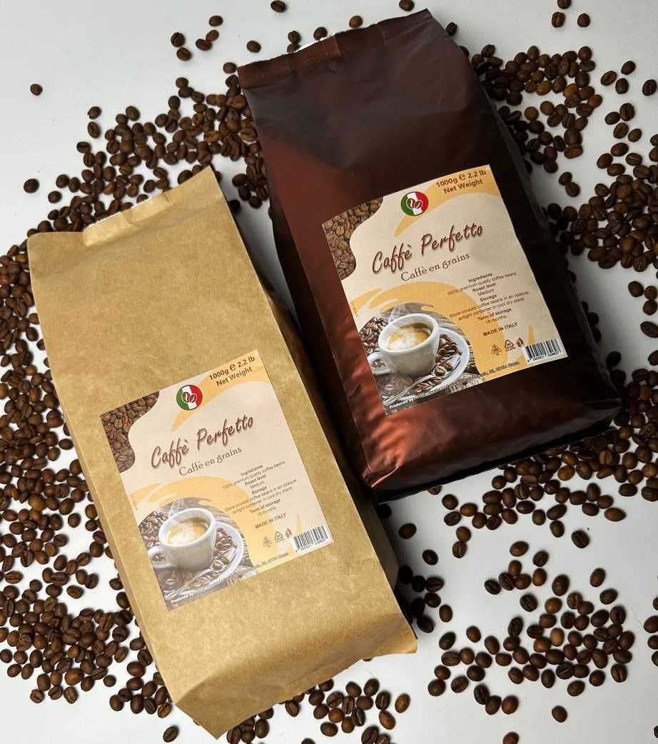 ІДЕАЛЬНО ЗБАЛАНСОВАНА кава в зернах 50% арабіка 50% робуста 1 кг