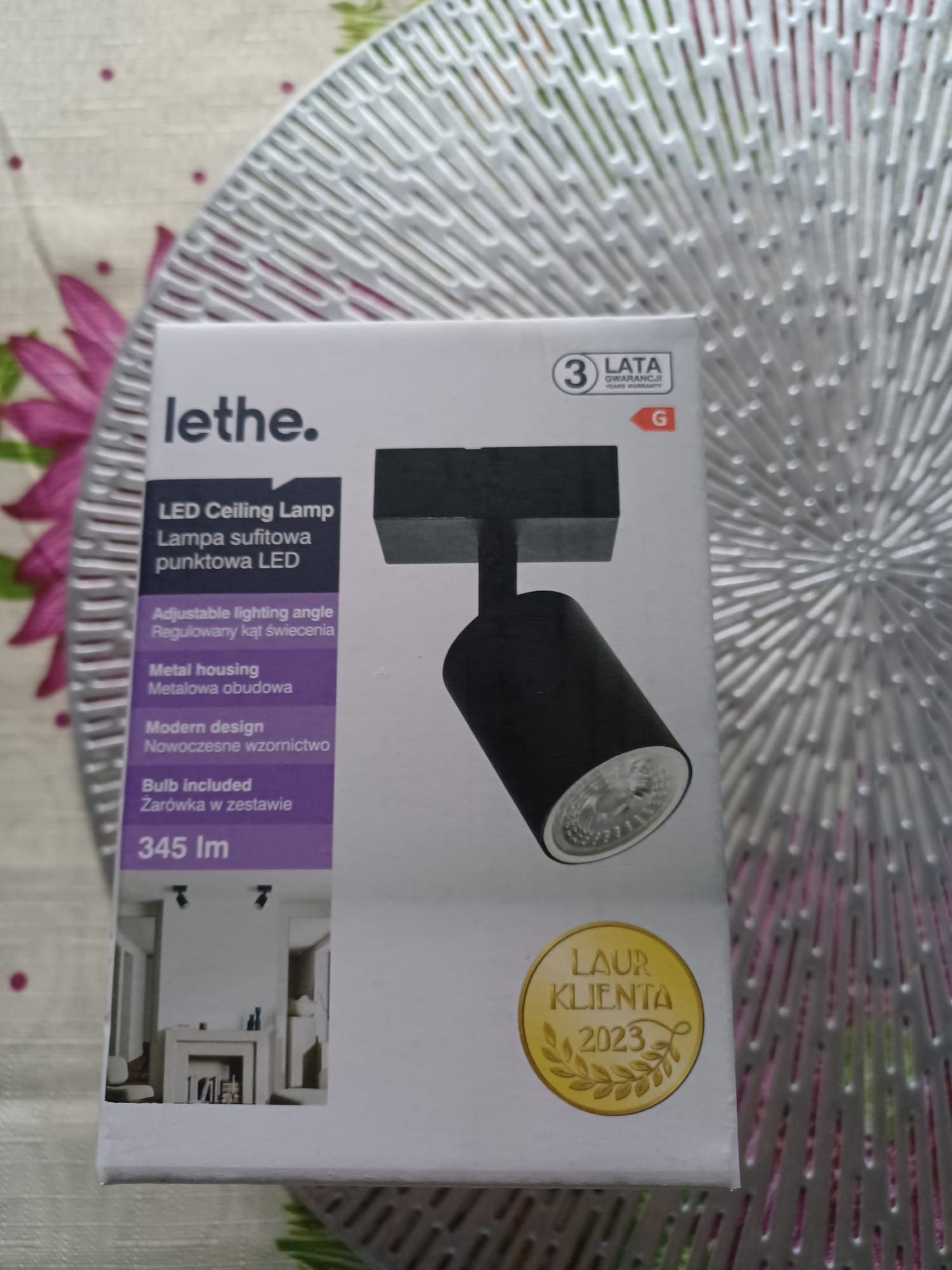 Lampa sufitowa pubktowa LED lethe
