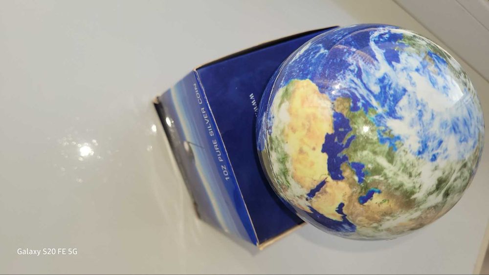 Срібна монета «Супутник» 31,1 грам, 2007 рік