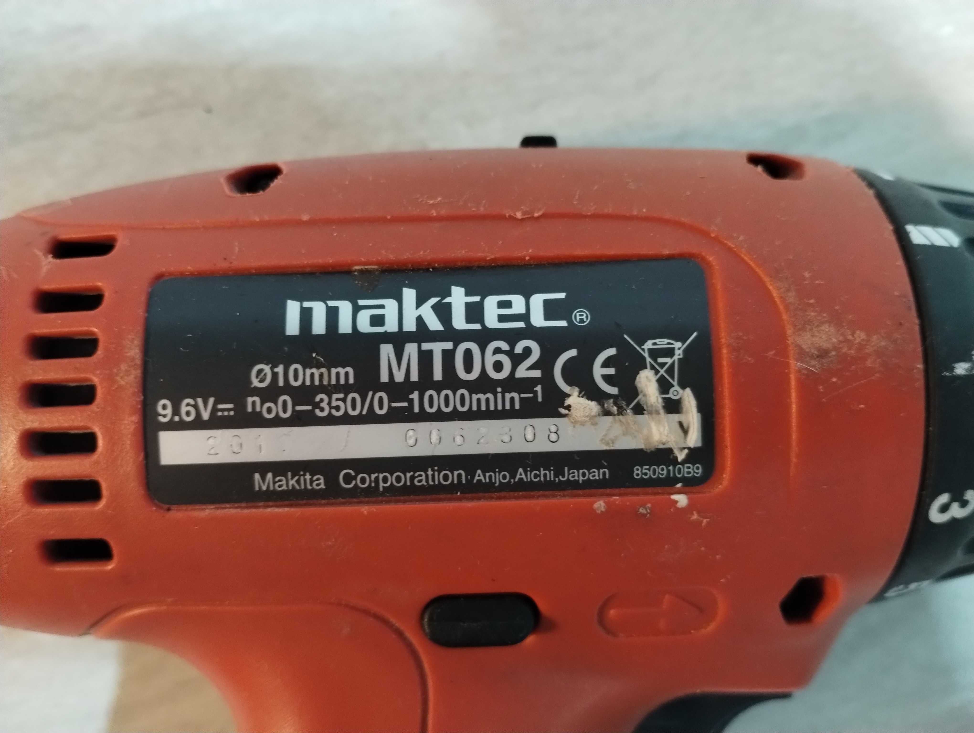 Maktec by Makita wkrętarka wiertarka MT062 + 2x aku, ładowarka walizka