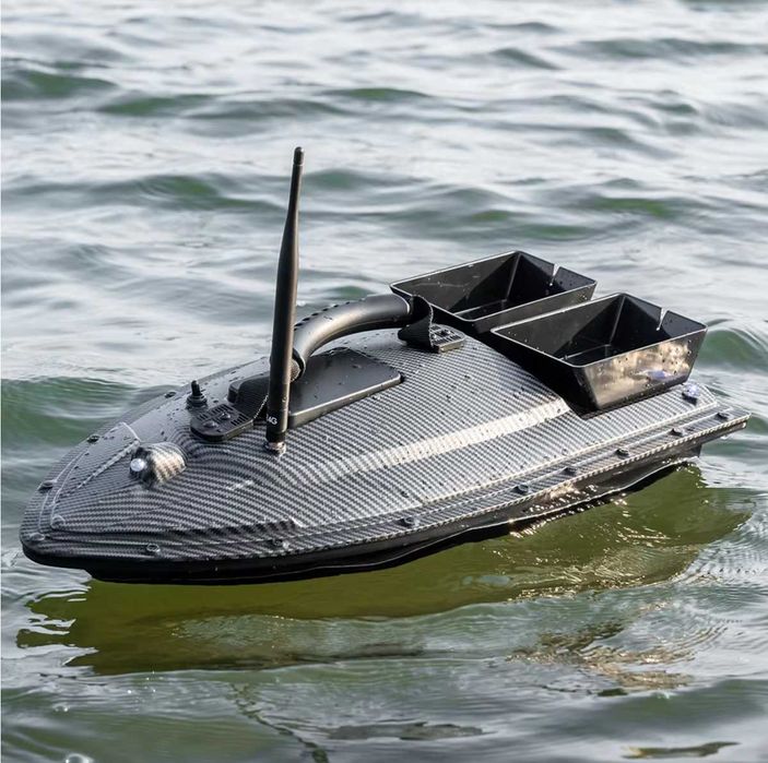 Łódka zanętowa GPS z podajnikami ZASIĘG 500M Bateria 12 000 mAh