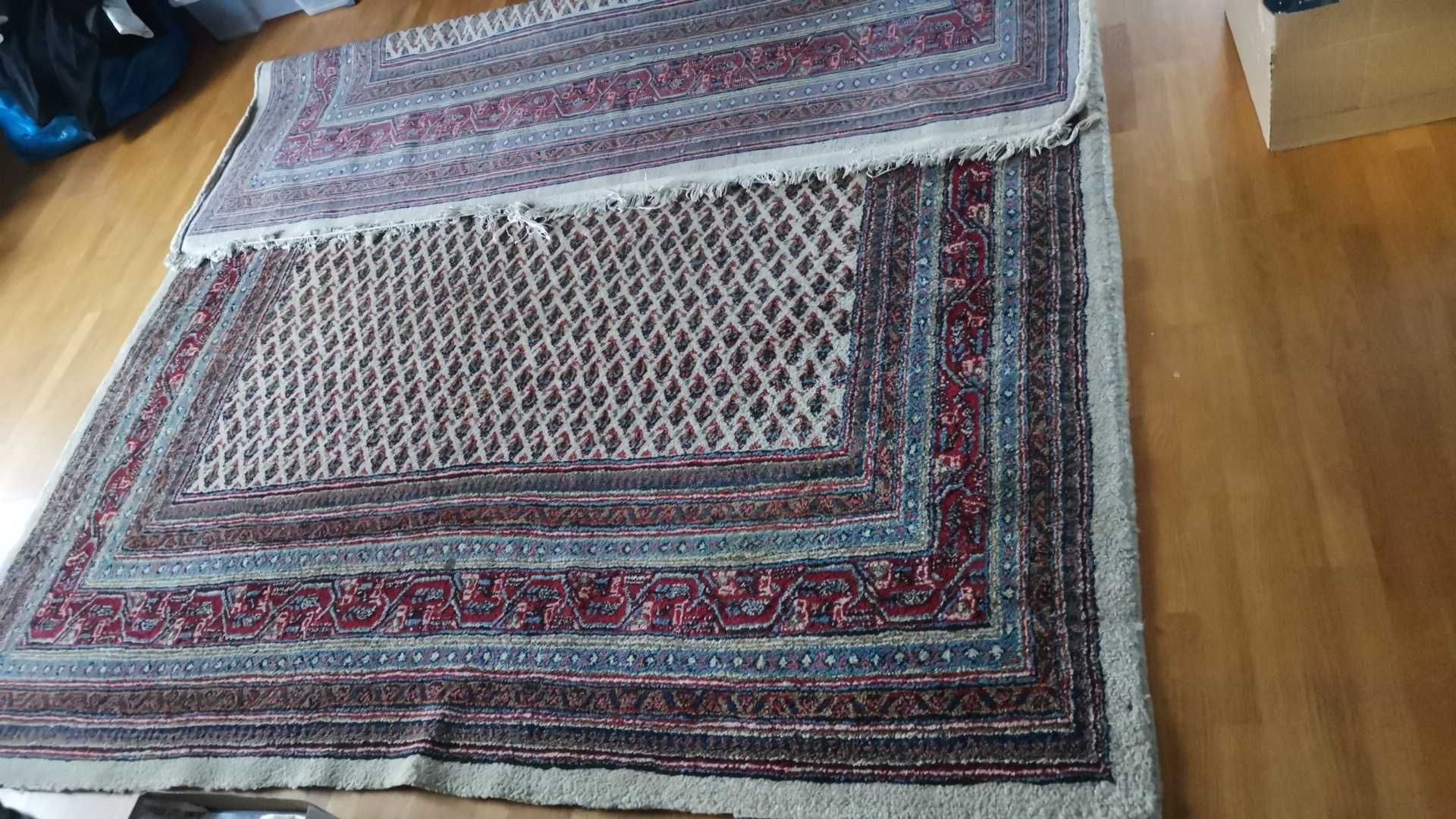 dywan wełniany wełna ręcznie tkany perski 214 x 268 cm