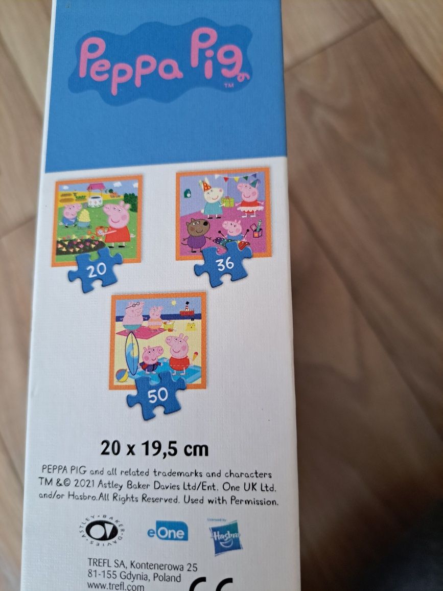 Puzzle Trefl Peppa 3w1 3+ 2szt.