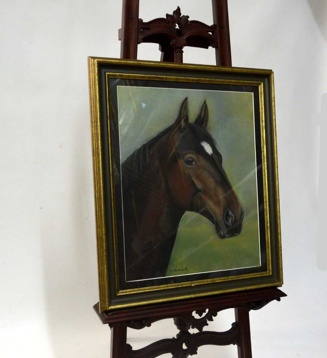 Obraz pastel głowa konia /Meble Stylowe Grodzisk Mazowiecki