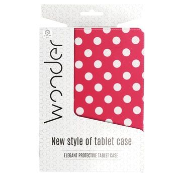 Wonder Canvas Tablet Case 10 cali groszki czerwone