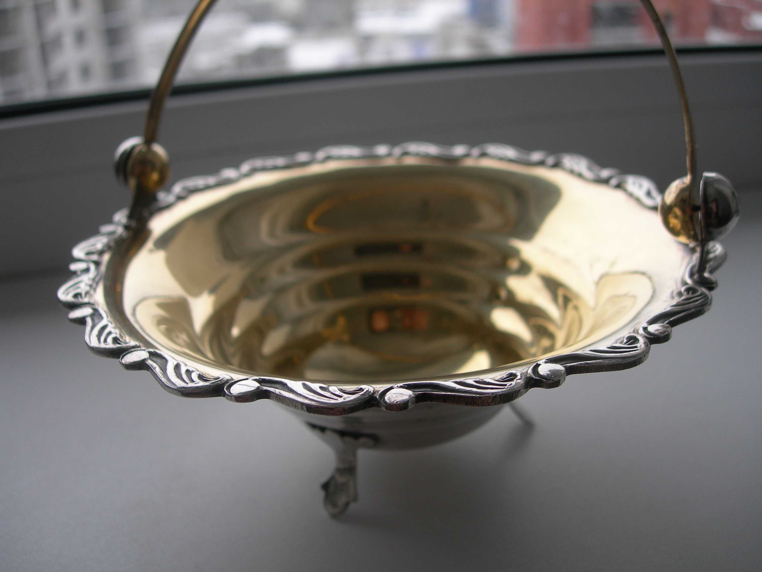 Конфетница, серебро, 875, , 152,7 гр, состояние люкс