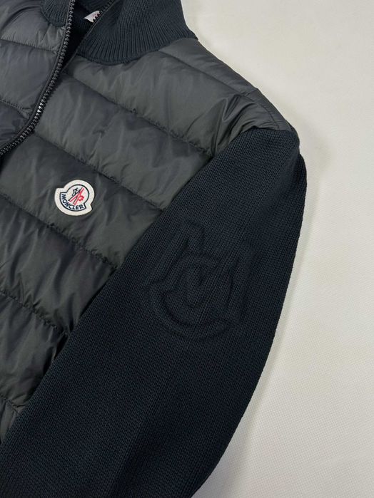 Кардиган Moncler Padded Cotton Embossed Logo Zip-Up Cardigan монклер