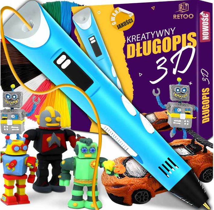 Mega Długopis 3D (Wkłądy Gratis)