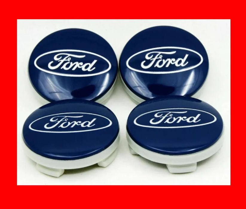 *NOWE* Dekielki 54mm FORD komplet 4szt. dekle kapsle zaślepki zestaw