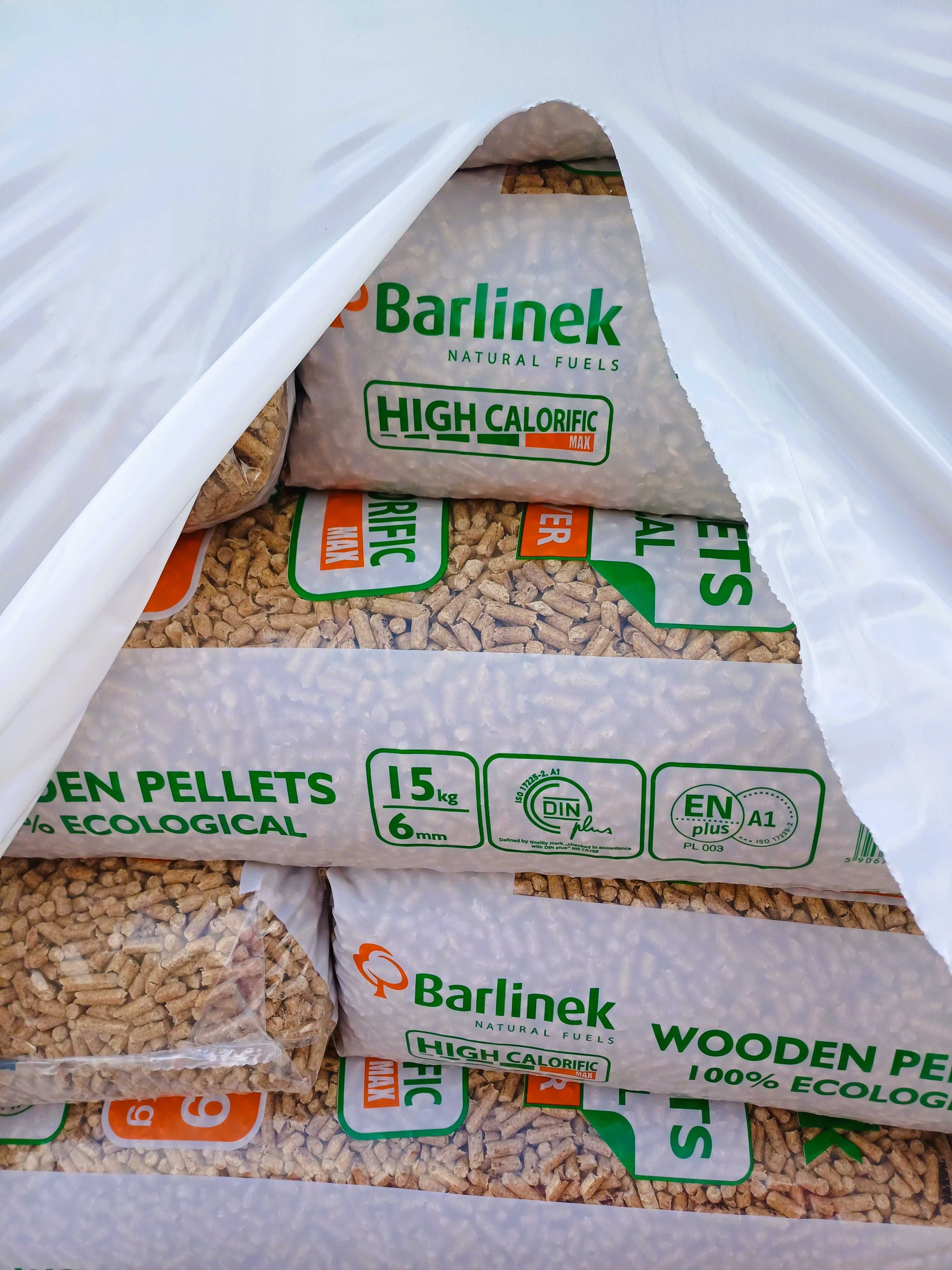 Pellet BARLINEK A1 EN PLUS DIN Plus pelet Transport GRATIS