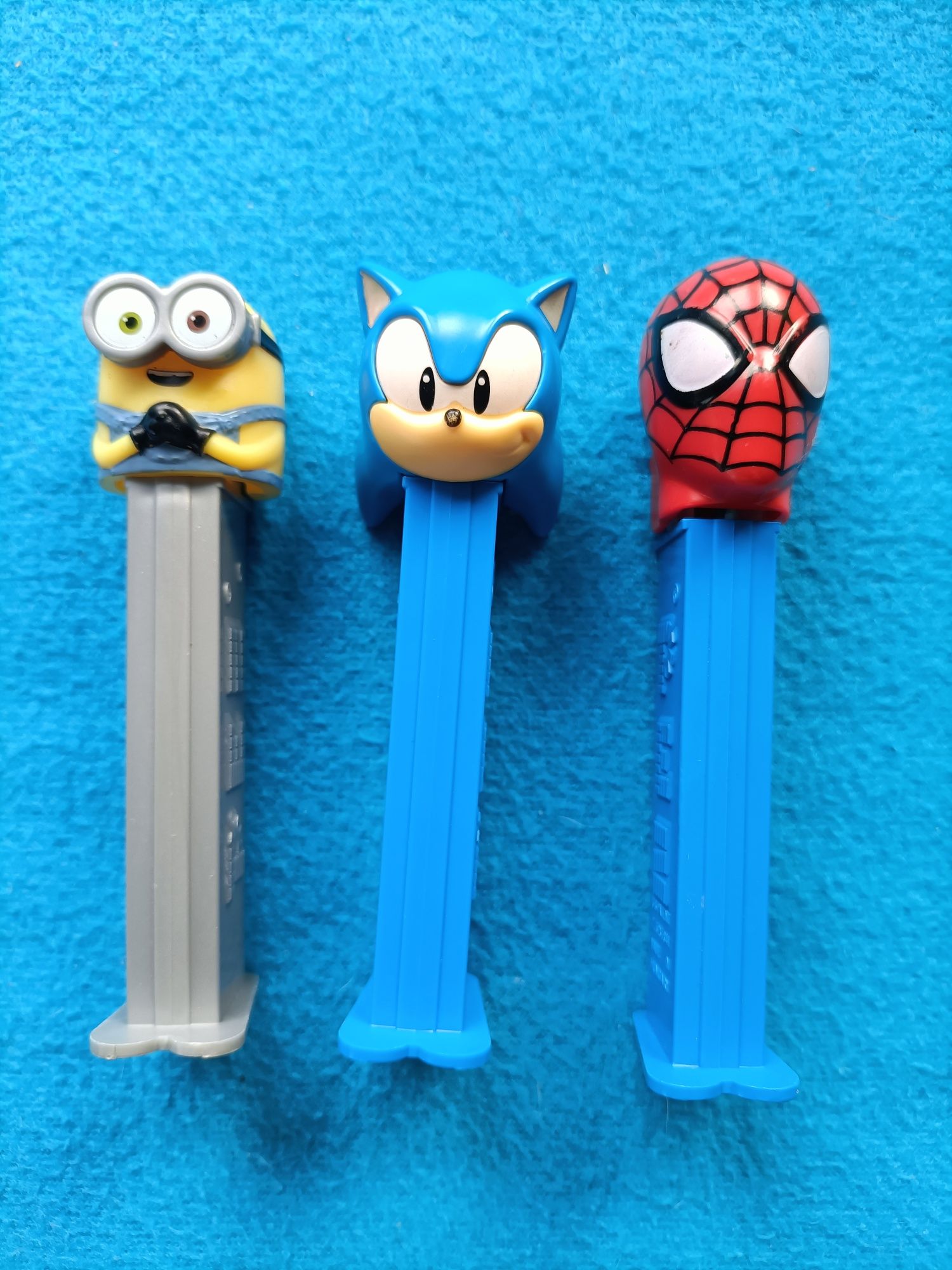 Lote 3 paez Sonic Spiderman Minions