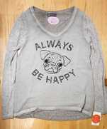 Bluzka Mops Pies Pug Always Be Happy