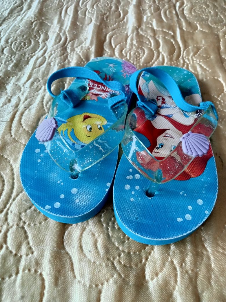 Klapki japonki dla dziewczynki, rom. 25 syrenka Ariel
