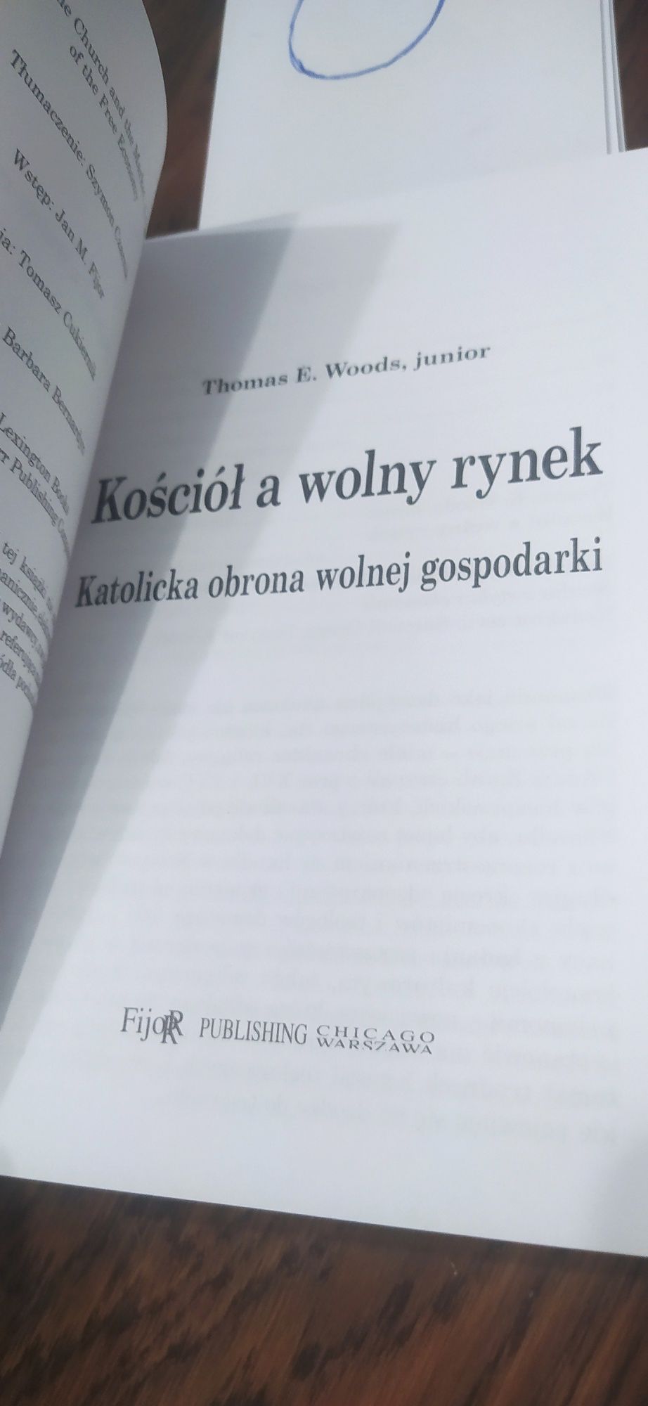 Kościół A Wolny Rynek Thomas E. Woods JR.