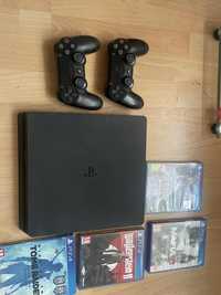 Ps4 slim 500GB 2pady