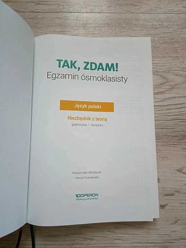 Tak zdam egzamin ósmoklasisty niezbędnik z teorii z j.polskiego operon