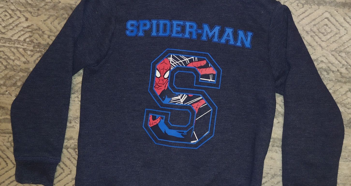 Bluza M&S Spiderman 3-4 lata kaptur rozpinana