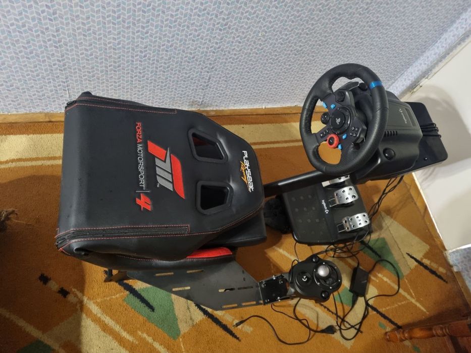 Ігрове кермо Logitek G920 з кпп та кріслом