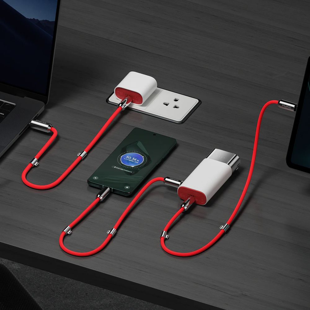 Sharge X OnePlus Pouch 3in1 Powerbank 10000 Fast Charging 55W GAN