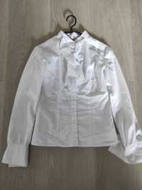 Biała koszula z długim rękawem 34