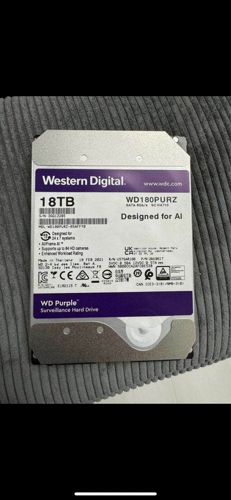 Western Digital Purple 18 TB HDD