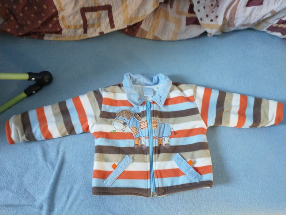 Ciepła kurtka kurteczka dla chłopca rozm 6-9 miesięcy 68/74 stan bdb