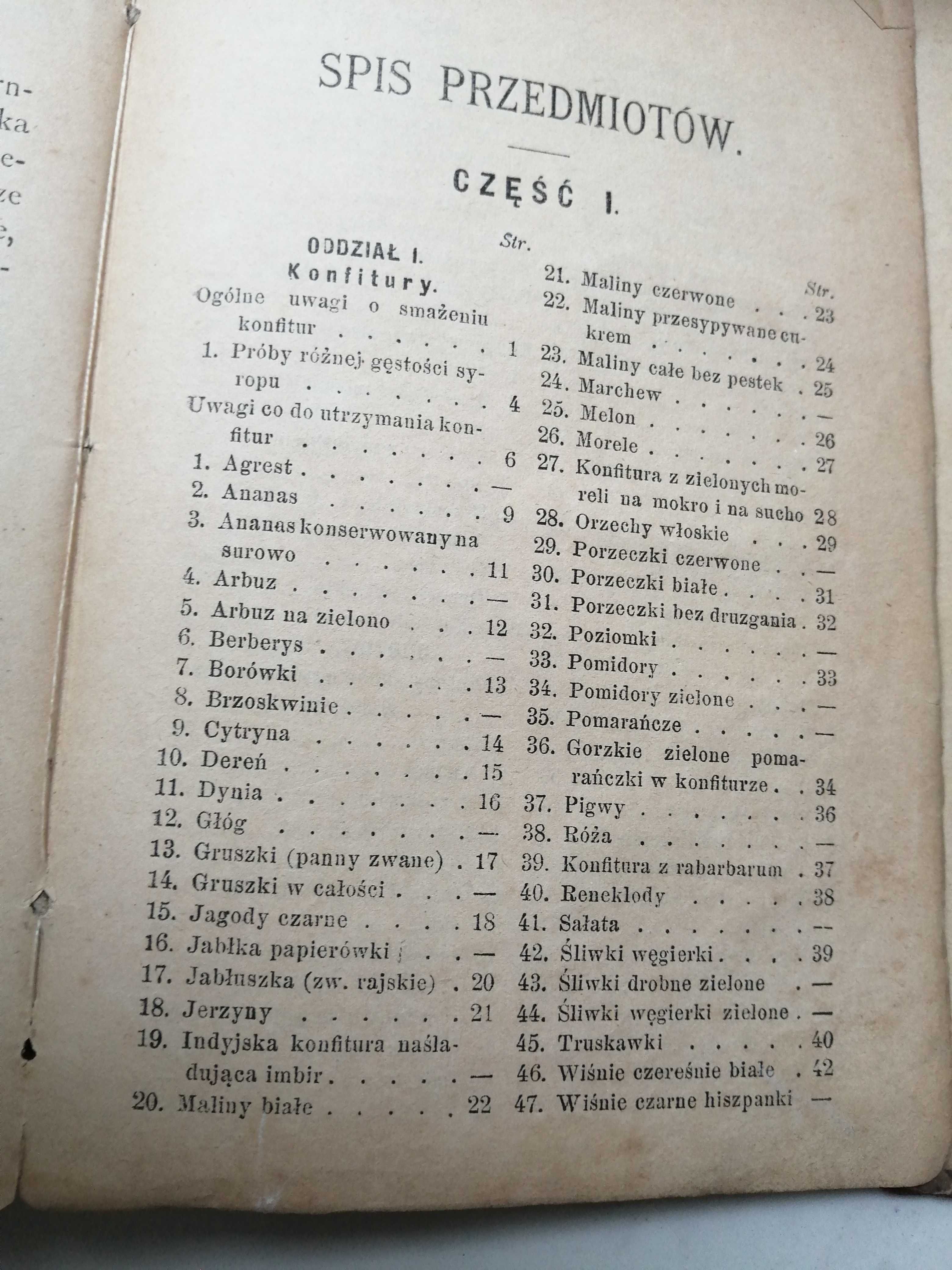 1893r przepisy kuchnia Warszawa Kraków Lucyna Ćwierczakiewczówna