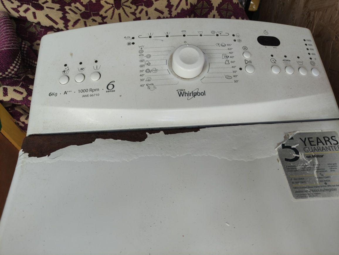 Пральна машина Whirlpool AWE66710 на запчастини чи ремонт