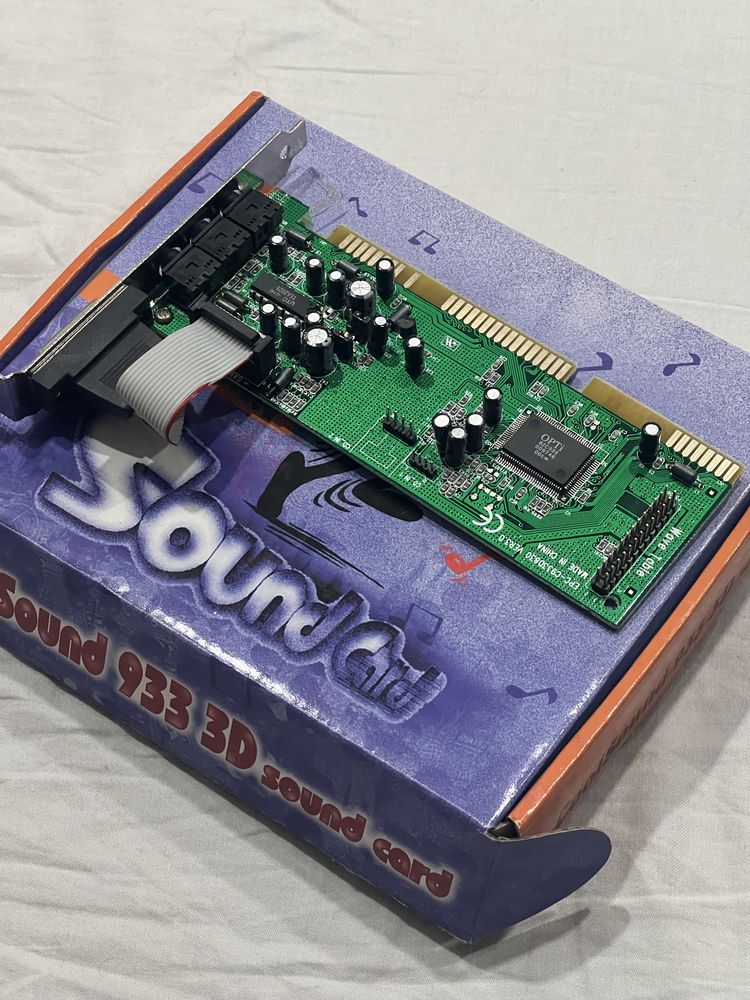 Karta dźwiękowa vintage CoolSound 933 3D z lat 90. złącze PCI