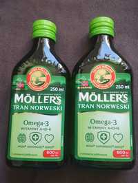 2 x Moller's Tran norweski jabłkowy 250 ml