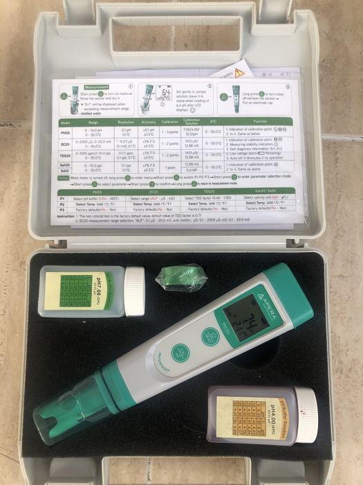 PH Medidor de pH PH20 da Apera para piscinas