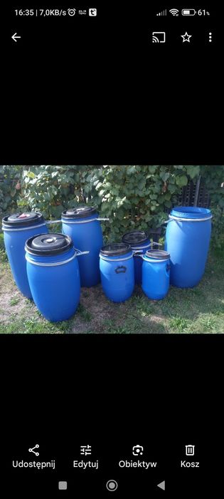 Beczki na deszczówkę