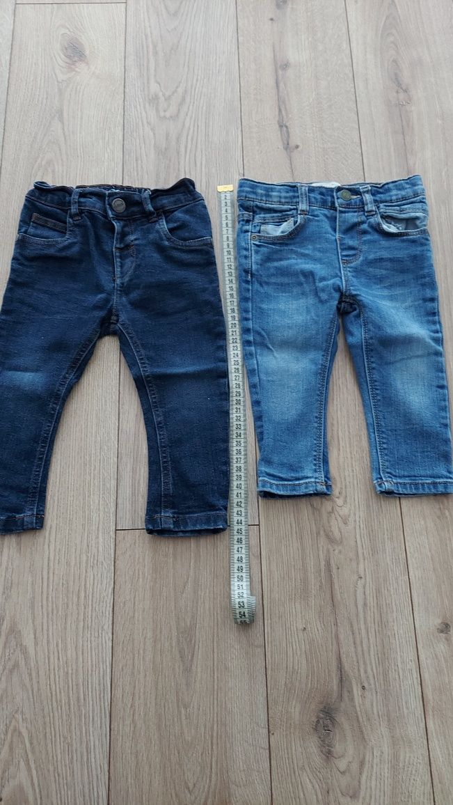 Spodnie jeansy chłopięce 80