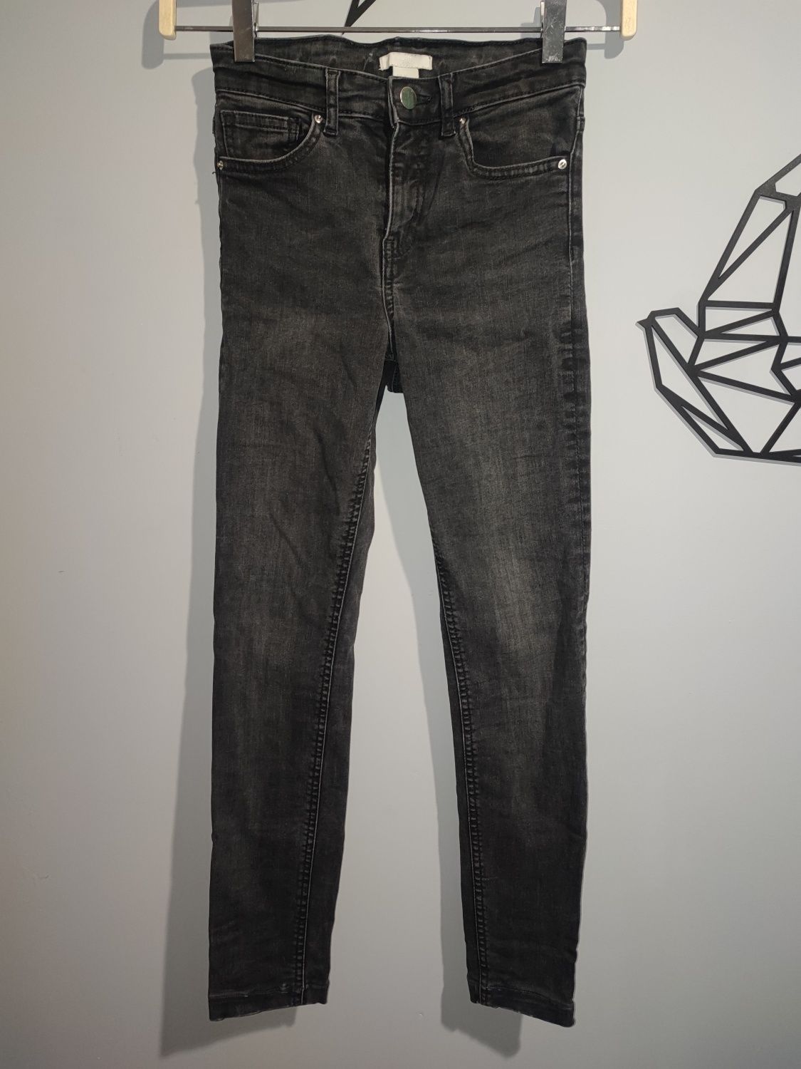 Czarne jeansy H&M 34