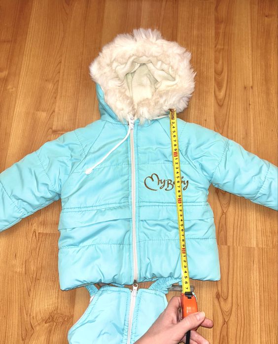 Зимовий дитячий комбінезон на овчині 86 розмір