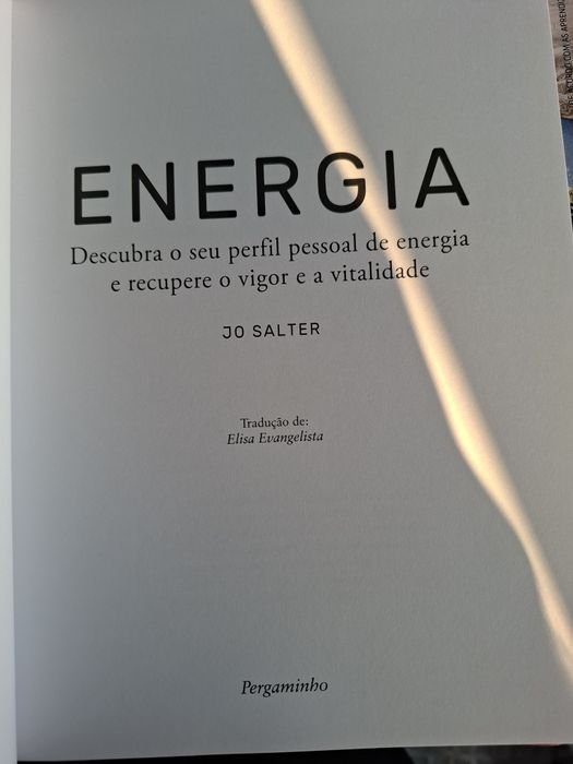 Livro Energia descubra o seu perfil de energia