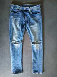 Levi's 520 31x32 pas-92 z dziurami Levis