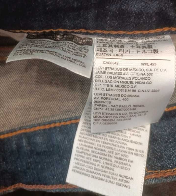 Levi's 512 31/34 męskie jeansy slim fit