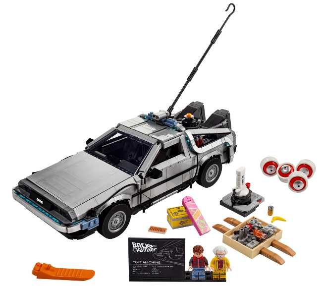 конструктор LEGO Delorean 1872 деталей/Назад в майбутнє/Машина часу